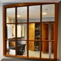 DM04. Rectangular pine mirror. 